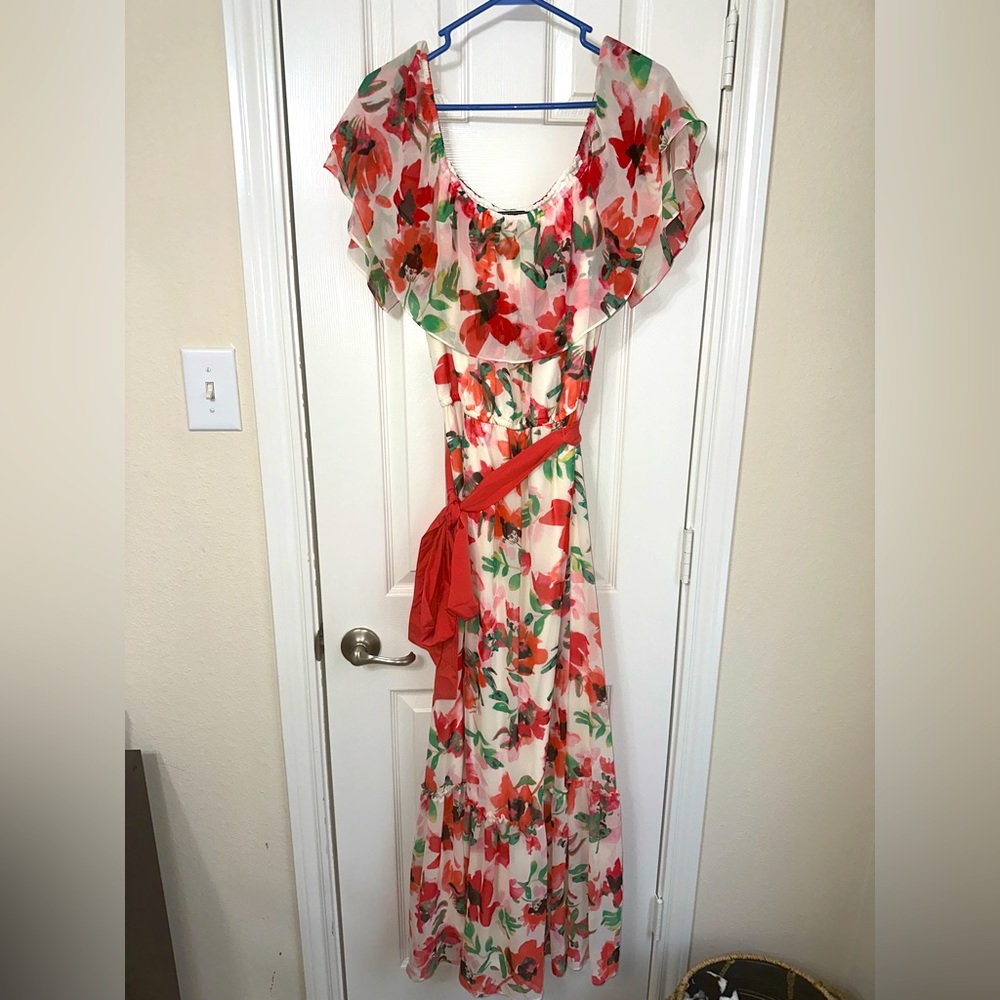 Jessica Howard Off Shoulder Maxi Dress Size 12